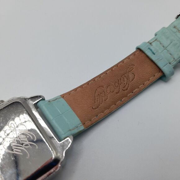 Kirks Folly Devotion Watch Aurora Borealis Crystal Accents Leather - Picture 6 of 12